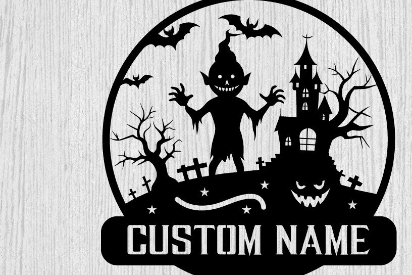 Intra απο ξύλο plywood  Χρώμα wenge 3mm-4mm πάχος - με λέιζερ ού τοίχου Halloween Δίασταση 40x50 cm INTRAFABR-70963636