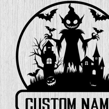 Intra απο ξύλο plywood  Χρώμα wenge 3mm-4mm πάχος - με λέιζερ ού τοίχου Halloween Δίασταση 40x50 cm INTRAFABR-70963661 - Image 1