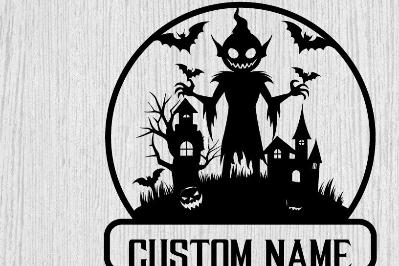 Intra απο ξύλο plywood  Χρώμα wenge 3mm-4mm πάχος - με λέιζερ ού τοίχου Halloween Δίασταση 40x50 cm INTRAFABR-70963661