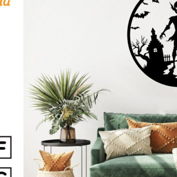 Intra απο ξύλο plywood Χρώμα wenge 3mm-4mm πάχος - με λέιζερ ού τοίχου Halloween Δίασταση 40x50 cm INTRAFABR-70963697 - Image 3