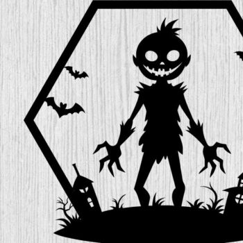 Intra απο ξύλο plywood Χρώμα wenge 3mm-4mm πάχος - με λέιζερ ού τοίχου Halloween Δίασταση 40x50 cm INTRAFABR-70963855 - Image 1