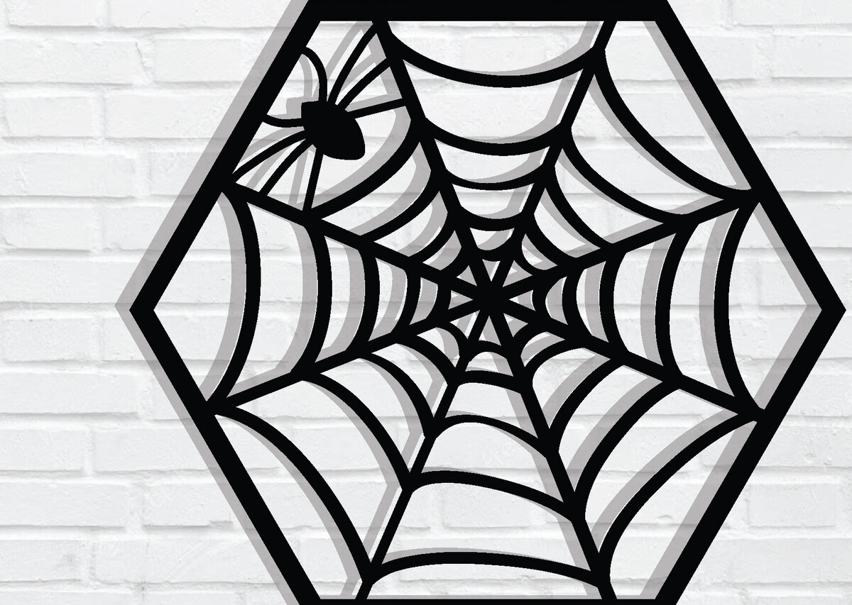 Intra απο ξύλο plywood  Χρώμα wenge 3mm-4mm πάχος - με λέιζερ ού τοίχου Halloween Δίασταση 40x50 cm INTRAFABR-4524247