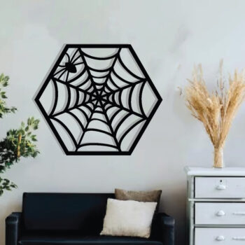 Intra απο ξύλο plywood  Χρώμα wenge 3mm-4mm πάχος - με λέιζερ ού τοίχου Halloween Δίασταση 40x50 cm INTRAFABR-4524247 - Image 3