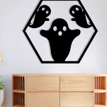 Intra απο ξύλο plywood Χρώμα wenge 3mm-4mm πάχος - με λέιζερ ού τοίχου Halloween Δίασταση 40x50 cm INTRAFABR-81153596 - Image 2