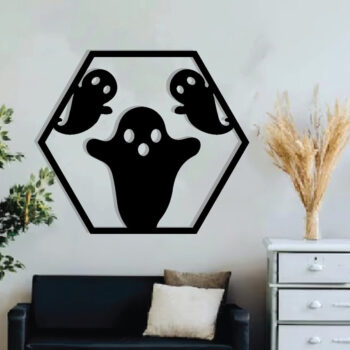 Intra απο ξύλο plywood Χρώμα wenge 3mm-4mm πάχος - με λέιζερ ού τοίχου Halloween Δίασταση 40x50 cm INTRAFABR-81153596 - Image 3