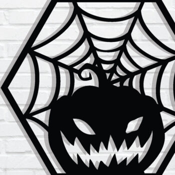 Intra απο ξύλο plywood  Χρώμα wenge 3mm-4mm πάχος - με λέιζερ ού τοίχου Halloween Δίασταση 40x50 cm INTRAFABR-123757200 - Image 1