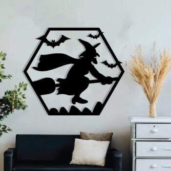 Intra απο ξύλο plywood  Χρώμα wenge 3mm-4mm πάχος - με λέιζερ ού τοίχου Halloween Δίασταση 40x50 cm INTRAFABR-32855093 - Image 3