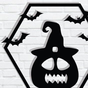 Intra απο ξύλο plywood Χρώμα wenge 3mm-4mm πάχος - διακόσμηση τοίχου Halloween, Δίασταση 40x50 cm INTRAFABR-65275116 - Image 1