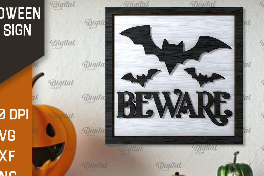 Intra απο ξύλο plywood  Χρώμα wenge 3mm-4mm πάχος - με λέιζερ Mini για το Halloween Δίασταση 15x15 cm INTRAFABR-64956014