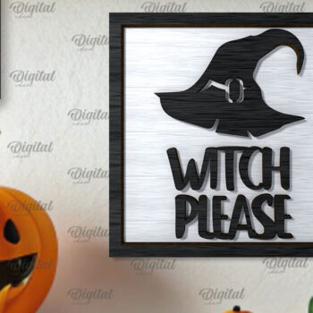 Intra απο ξύλο plywood  Χρώμα wenge 3mm-4mm πάχος - με λέιζερ Mini για το Halloween Δίασταση 15x15 cm INTRAFABR-115288045 - Image 1