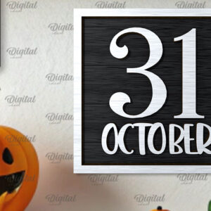 Intra απο ξύλο plywood  Χρώμα wenge 3mm-4mm πάχος - με λέιζερ Mini για το Halloween Δίασταση 15x15 cm INTRAFABR-58584603