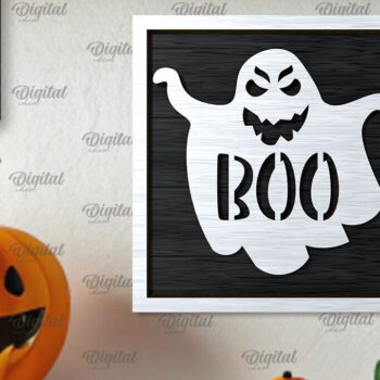 Intra απο ξύλο plywood  Χρώμα wenge 3mm-4mm πάχος - με λέιζερ Mini για το Halloween Δίασταση 15x15 cm INTRAFABR-122532867 - Image 1