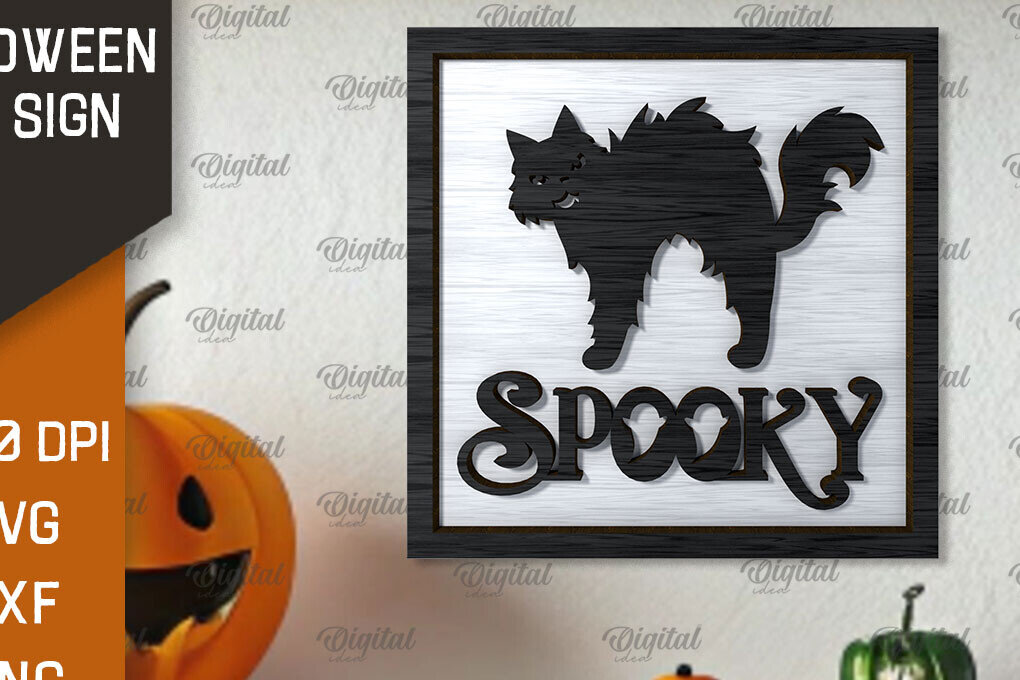 Intra απο ξύλο plywood  Χρώμα wenge 3mm-4mm πάχος - με λέιζερ Mini για το Halloween Δίασταση 15x15 cm INTRAFABR-122532540