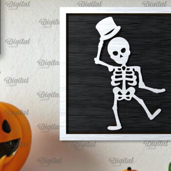 Intra απο ξύλο plywood  Χρώμα wenge 3mm-4mm πάχος - με λέιζερ Mini για το Halloween Δίασταση 15x15 cm INTRAFABR-122532768 - Image 1
