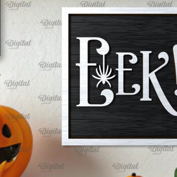 Intra απο ξύλο plywood  Χρώμα wenge 3mm-4mm πάχος - με λέιζερ Mini για το Halloween Δίασταση 15x15 cm INTRAFABR-122379945 - Image 1