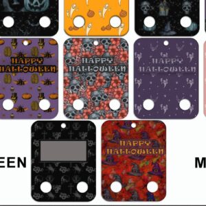 Intra απο ξύλο plywood  Χρώμα wenge 3mm-4mm πάχος - Πακέτο καρτών χρημάτων για το Halloween Δίασταση 15x15 cm INTRAFABR-103999060