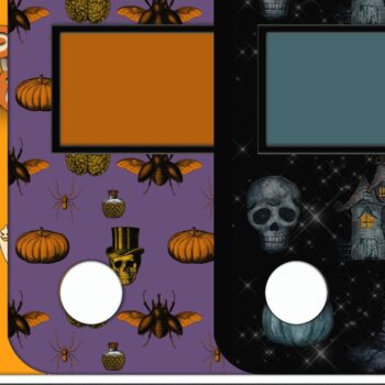 Intra απο ξύλο plywood  Χρώμα wenge 3mm-4mm πάχος - Πακέτο καρτών χρημάτων για το Halloween Δίασταση 15x15 cm INTRAFABR-103999060 - Image 2