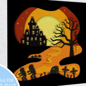 Intra απο ξύλο plywood  Χρώμα wenge 3mm-4mm πάχος - Χάλογουιν Πολυστρωματική Τέχνη, κοπής χαρτιού Δίασταση 8x8 cm INTRAFABR-70273922