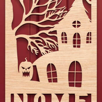 Intra απο ξύλο plywood  Χρώμα wenge 3mm-4mm πάχος - Πακέτο Sign Sign για Halloween Δίασταση 15x15 cm INTRAFABR-99432964 - Image 15