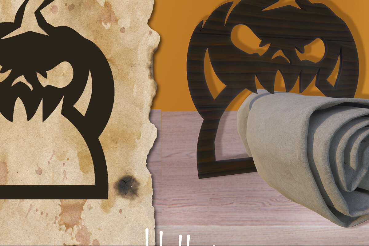 Intra απο ξύλο plywood  Χρώμα wenge 3mm-4mm πάχος - Δαχτυλίδι αποκριάτικων χαρτοπετσετών με λέιζερ Δίασταση 15x15 cm INTRAFABR-30088833