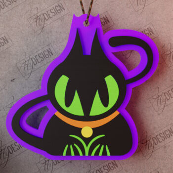 Intra απο ξύλο plywood  Χρώμα wenge 3mm-4mm πάχος - Αποκριάτικο Στολίδι | Διακόσμηση αποκριών|CNC Δίασταση 4x4 cm INTRAFABR-76833989 - Image 1