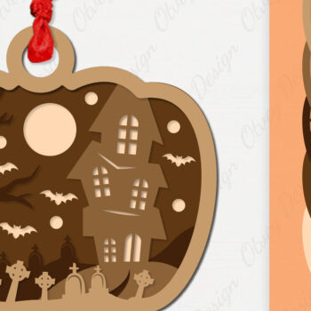 Intra απο ξύλο plywood  Χρώμα wenge 3mm-4mm πάχος - κοπής με λέιζερ για αποκριάτικο στολίδι Δίασταση 6x6 cm INTRAFABR-106971954 - Image 1