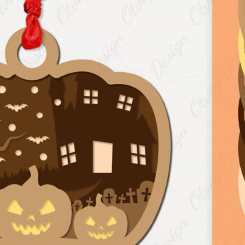 Intra απο ξύλο plywood  Χρώμα wenge 3mm-4mm πάχος - κοπής με λέιζερ για αποκριάτικο στολίδι Δίασταση 6x6 cm INTRAFABR-66197642 - Image 1