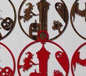 Intra απο ξύλο plywood  Χρώμα wenge 3mm-4mm πάχος - Αποκριάτικο στολίδι . Δίασταση 30x30 cm INTRAFABR-66197358