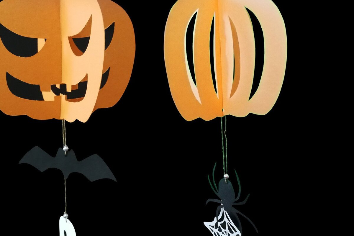 Intra απο ξύλο plywood  Χρώμα wenge 3mm-4mm πάχος - Αποκριάτικα στολίδια - Κρεμαστές κολοκύθες Δίασταση 6x6 cm INTRAFABR-103855149