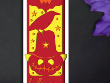 Intra απο ξύλο plywood  Χρώμα wenge 3mm-4mm πάχος - Σετ κιβωτίου σκιών για Halloween Papercut Δίασταση 25x25 cm INTRAFABR-111096815 - Image 3