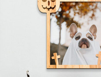 Intra απο ξύλο plywood  Χρώμα wenge 3mm-4mm πάχος - Σετ με λέιζερ κορνίζα αποκριών Δίασταση 20x25 cm INTRAFABR-92999843 - Image 3