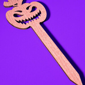 Intra απο ξύλο plywood  Χρώμα wenge 3mm-4mm πάχος - Halloween Plant Stakes Δίασταση 15x15 cm INTRAFABR-9805336