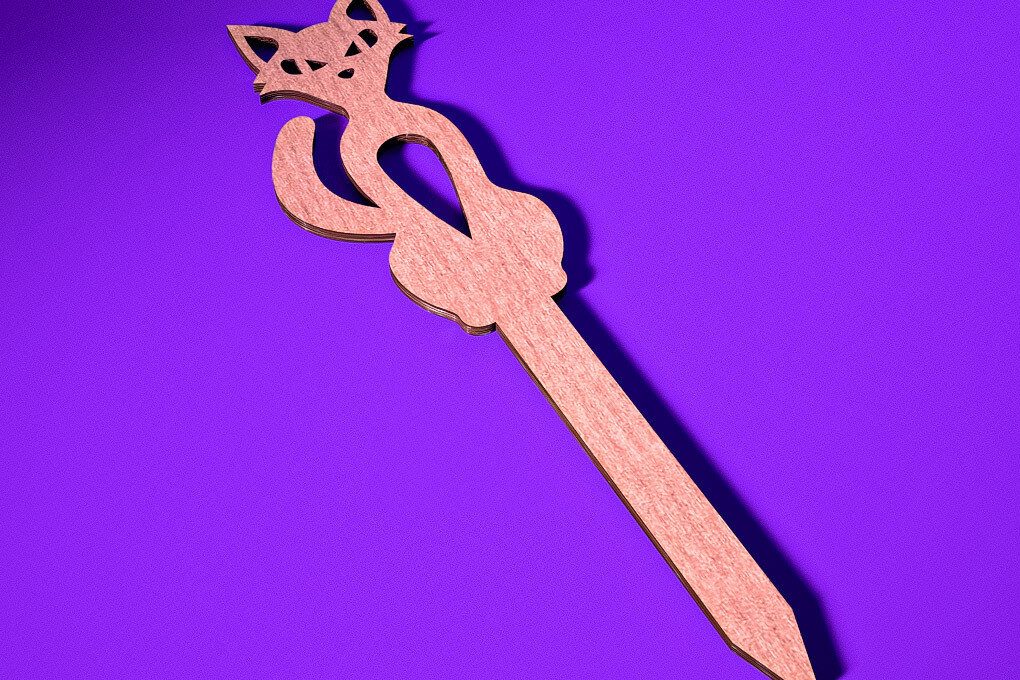 Intra απο ξύλο plywood  Χρώμα wenge 3mm-4mm πάχος - Halloween Plant Stakes Δίασταση 15x15 cm INTRAFABR-34221848