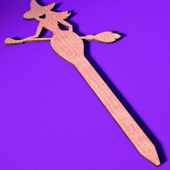 Intra απο ξύλο plywood  Χρώμα wenge 3mm-4mm πάχος - Halloween Plant Stakes Δίασταση 15x15 cm INTRAFABR-73238249 - Image 1