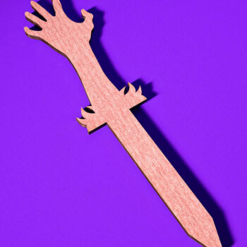 Intra απο ξύλο plywood  Χρώμα wenge 3mm-4mm πάχος - Halloween Plant Stakes Δίασταση 15x15 cm INTRAFABR-101657235 - Image 6