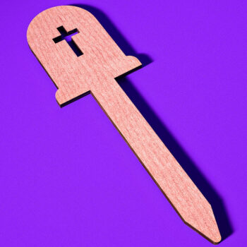 Intra απο ξύλο plywood  Χρώμα wenge 3mm-4mm πάχος - Halloween Plant Stakes Δίασταση 15x15 cm INTRAFABR-101657235 - Image 10