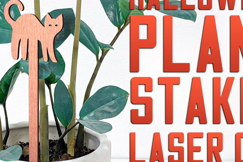 Intra απο ξύλο plywood  Χρώμα wenge 3mm-4mm πάχος - Halloween Plant Stakes Δίασταση 15x15 cm INTRAFABR-101657569