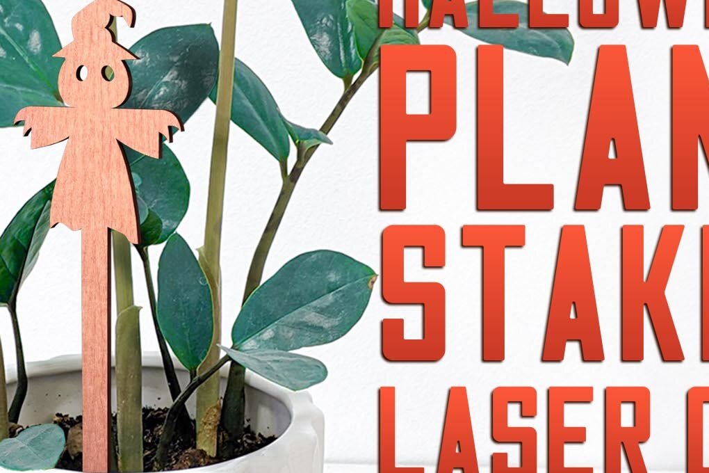 Intra απο ξύλο plywood  Χρώμα wenge 3mm-4mm πάχος - Halloween Plant Stakes Δίασταση 15x15 cm INTRAFABR-101658086