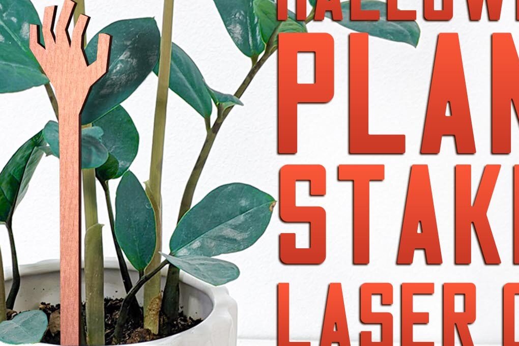 Intra απο ξύλο plywood  Χρώμα wenge 3mm-4mm πάχος - Halloween Plant Stakes Δίασταση 15x15 cm INTRAFABR-101658392