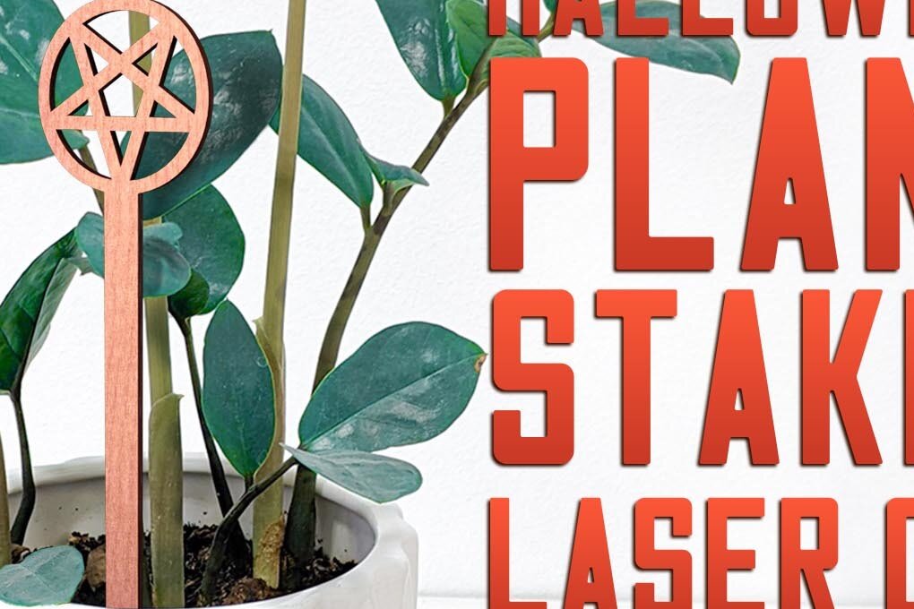 Intra απο ξύλο plywood  Χρώμα wenge 3mm-4mm πάχος - Halloween Plant Stakes Δίασταση 15x15 cm INTRAFABR-101658727