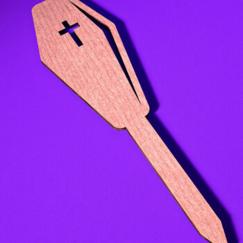 Intra απο ξύλο plywood  Χρώμα wenge 3mm-4mm πάχος - Halloween Plant Stakes Δίασταση 15x15 cm INTRAFABR-111385460 - Image 1