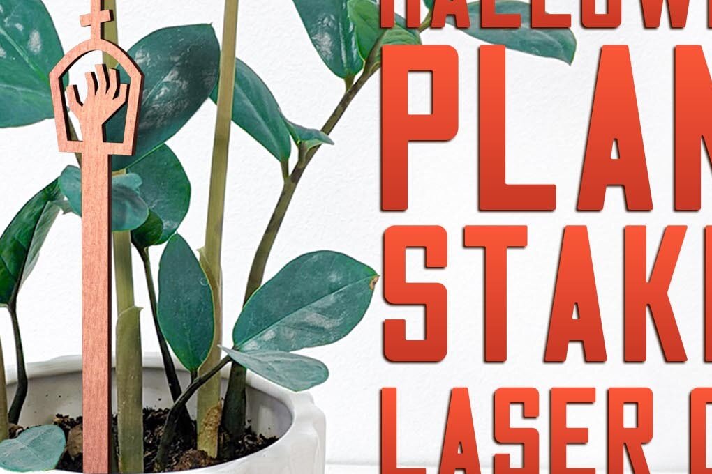 Intra απο ξύλο plywood  Χρώμα wenge 3mm-4mm πάχος - Halloween Plant Stakes Δίασταση 15x15 cm INTRAFABR-117902673