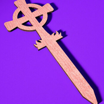 Intra απο ξύλο plywood  Χρώμα wenge 3mm-4mm πάχος - Halloween Plant Stakes Δίασταση 15x15 cm INTRAFABR-112130647 - Image 1