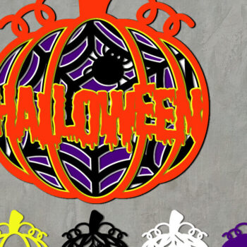 Intra απο ξύλο plywood Χρώμα wenge 3mm-4mm πάχος - Halloween/Pumkin Layered Δίασταση 15x15 cm INTRAFABR-32856274 - Image 1