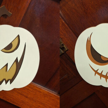 Intra απο ξύλο plywood  Χρώμα wenge 3mm-4mm πάχος - Σετ 3D κολοκύθας Halloween Δίασταση 15x15 cm INTRAFABR-64956704 - Image 3