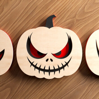 Intra απο ξύλο plywood  Χρώμα wenge 3mm-4mm πάχος - Σετ 3D κολοκύθας Halloween Δίασταση 15x15 cm INTRAFABR-64956704 - Image 8