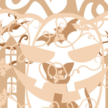 Intra απο ξύλο plywood Χρώμα wenge 3mm-4mm πάχος - Πακέτο κολοκύθας Halloween Δίασταση 19x12 cm INTRAFABR-79573349 - Image 4