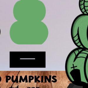 Intra απο ξύλο plywood  Χρώμα wenge 3mm-4mm πάχος - Διακόσμηση κολοκύθας αποκριών με λέιζερ Δίασταση 15x15 cm INTRAFABR-106555348