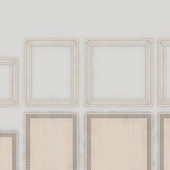 Intra απο ξύλο plywood 3mm-4mm πάχος – Ψηφιακά κομμένα αρχεία δέσμης Rattan Frames Δίασταση  45x45 cm INTRAFABR-41653576 - Image 3