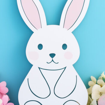 Intra απο ξύλο plywood 3mm-4mm πάχος – Δέσμη Paper Bunny Paper Cut Δίασταση  20x20 cm INTRAFABR-114727542 - Image 5